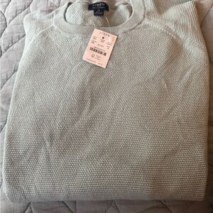 J. Crew Men's Soft Gray Crewneck Sweater